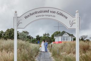 beachwedding, hochzeit auf rügen, Trauung